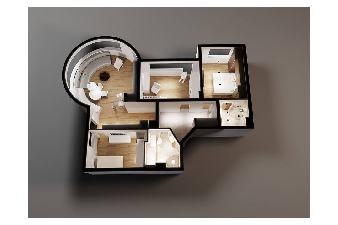 Plan du bien — Appartement 3 chambres — Wavre